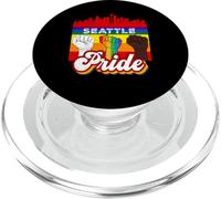 Seattle Pride Rainbow Gay Pride Flag Funny LGBT PopSockets PopGrip pour MagSafe