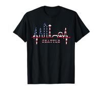 Seattle Skyline Battement de Cœur USA Pouls J'aime Seattle T-Shirt