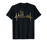 Seattle Skyline Battement de Cœur USA Pouls J'aime Seattle T-Shirt
