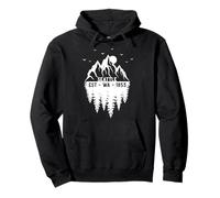 Seattle Washington a créé 1853 Souvenir des Arbres des Montagnes Sweat à Capuche
