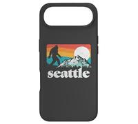 Seattle Washington Bigfoot Mountains Retro Distressed 80s Coque pour iPhone Air