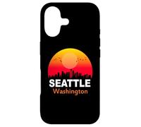 Seattle Washington State USA Vintage Sunset Retro City Coque pour iPhone 17