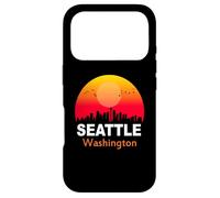 Seattle Washington State USA Vintage Sunset Retro City Coque pour iPhone 17 Pro