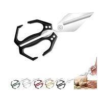 Seattleget Multifunctional Heavy-Duty Kitchen Shears, 2 in 1 kitchen scissors for Food with Ergonomic Handle, Germany Cooking Shearss for Food, For Chicken, Meat, Seafood Cutting (Black)