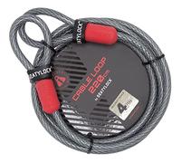 SeatyLock Câble antivol pour vélo - Câble antivol triple tressé en acier avec boucles pour la sécurité du vélo - Ajustement universel - Grand câble de verrouillage flexible pour cadenas en U Lock D