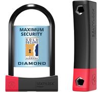 Seatylock Mason Antivol Velo U, Classé Sold Secure Diamond - Cadenas Velo Antivol U Breveté - Haute Sécurité avec 3 Ans de Tranquillité d'Ésprit - Léger et Portable - 22 cm