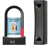 Seatylock Mason Antivol Velo U, Classé Sold Secure Diamond - Cadenas Velo Antivol U Breveté - Haute Sécurité avec 3 Ans de Tranquillité d'Ésprit - Léger et Portable - 18 cm