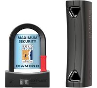 Seatylock Mason Bike U Lock - Antivol breveté robuste Diamond Secure ULock - Outil de sécurité ultra sécurisé pour vélo de ville électrique ou VTT et scooter (14 cm)