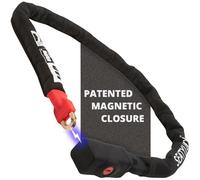 Seatylock Viking Chaîne antivol pour vélo avec clé - Magnétique breveté - Argent - Antivol robuste - Antivol intelligent (140 cm)