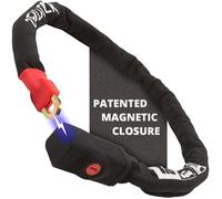 Seatylock Viking Chaine Antivol Velo - Cadenas Velo Antivol Ultra Leger en Acier Trempé - Anti Vol Velo avec 3 Ans de Tranquillité d'Ésprit (110 cm, Classé Sold Secure Argent)