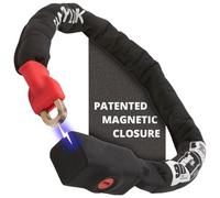 Seatylock Viking Chaine Antivol Velo - Cadenas Velo Antivol Ultra Leger en Acier Trempé - Anti Vol Velo avec 3 Ans de Tranquillité d'Ésprit (90 cm, Classé Sold Secure Argent)