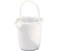 Seau 10,5l polyéthylène HD nature anse plastique D.286mm H.283mm HÜNERSDORFF