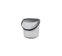 Seau 10L avec poignée et couvercle Akita Universel Gris Noir Gris G