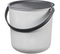Seau 10L avec poignée et couvercle Akita Universel Gris Noir