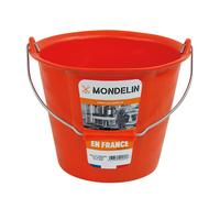 Seau 12L de maçon Prochok orange avec poignée MONDELIN