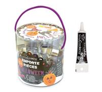 Seau 16 emporte-pièces à pâtisserie Halloween + stylo alimentaire noir Scrapcooking