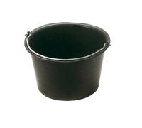 Seau 16L Plastique Noir Evase CARRELEUR Anse 6,3 MONDELIN - 341030