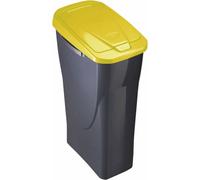 Seau 25 litres Eco-conteneur avec couvercle jaune 21,5x36x51cm mondex