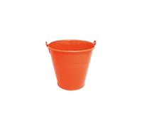Seau 3,5L - Ø20 cm Acier Galvanisé Corail - Étanche, Antirouille - Jardin, Cendres, Eau, Décoration - Anse Métal - 040192