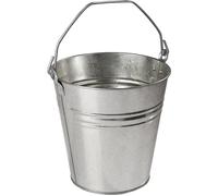 Industrial Quality Supplies Seau 9,5 l tôle en acier, galvanisé argent D. 280 mm H. 280 mm Quantité:12