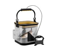 Seau à appât | Sac de pêche en direct transparent - Panier à poisson pliable en EVA - Design pour des visibilités claires - Accessoires de pêche, rangement de camping - Pour les randonnées en plein