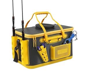 Seau à appâts portable multifonction pour pêche à la traîne, camping, kayak, voyage, bateau, voiture, transport maritime, extérieur