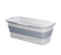 Seau à balai pliable - Charnière peu encombrante, seau à eau de nettoyage pliable en silicone, panier à linge rectangulaire pratique, matériau polymère synthétique flexible | récipient polyvalent