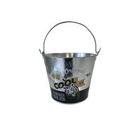 Enesco Seau à bière COOL en métal - Hauteur hors anse 19 cm - Diamètre du haut 24 cm ZINC