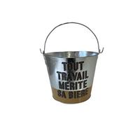 Enesco Seau à bière en métal - Hauteur hors anse 19 cm - Diamètre du haut 24 cm ZINC