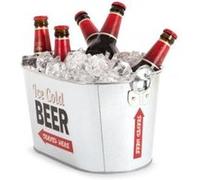 Seau à bière party time métal