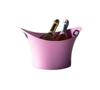 Seau à bière Seau à glace à grains de glace for conservation de la chaleur et du froid à deux couches for KTV, champagne, vin rouge, bière, commercial(Pink)