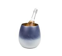 Seau à bière Seau à glace à grains de glace for conservation de la chaleur et du froid à deux couches for KTV, champagne, vin rouge, bière, commercial(Blue)