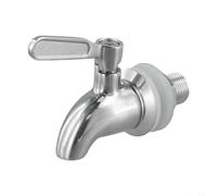 Seau à boisson en acier inoxydable pour jus de vin et eaux infusées avec port de 12 mm/16 mm et bec verseur propre (16 mm)