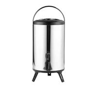 Seau À Boisson En Baril De Thé Au Lait, Distributeur Boissons Isolé Acier Inoxydable Avec Robinet For Isolation Thermique, Jus Bière Simplifiez-Vous La Vie(6L)