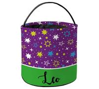 Seau à Bonbons d'Halloween Décoration étoile violette et verte Sac de