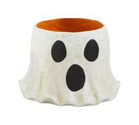 Seau à bonbons d'Halloween | Pot de fleurs fantôme d'Halloween, récipient à bonbons pour centre de table, collation, maison hantée, décoration de cheminée, présentoir de