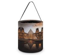 Seau À Bonbons Musée du Louvre À Paris Seau Halloween pour 20X21CM | Sachet Bonbon réutilisables seaux à bonbons Pour Vacances
