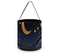 Seau à bonbons ou friandises d'Halloween - Seau à bonbons réutilisable - Sac fourre-tout pour enfants - Fournitures de fête - Seau à friandises - Cadeau de fête d'Halloween - Blanc, blanc, Taille