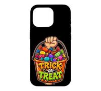 Seau à Bonbons Trick Or Treat Halloween Costume Party Coque pour iPhone 16 Pro