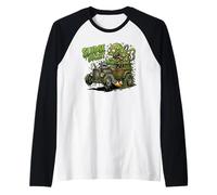 Seau à Boue drôle Crazy Hotrod Rat Rod Race Car Cartoon Manche Raglan