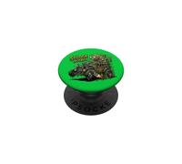 Seau à Boue drôle Crazy Hotrod Rat Rod Race Car Cartoon PopSockets PopGrip Adhésif