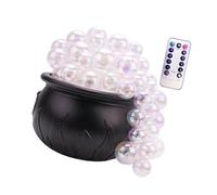 Seau à bulles pour sorcières d'Halloween avec 8 modes d'éclairage, télécommande pour décoration de fête effrayante, décoration d'Halloween, décoration d'intérieur, seau de sorcières