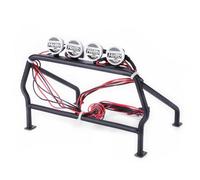 Seau À Cage En Métal Avec Cage À Baril En Métal De 6 Lumière Led Avec Surface Au Sol Pour Rc 1/10
