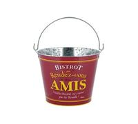 NATIVES Seau à canettes en métal rétro Bistrot