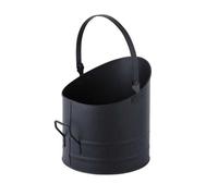 Seau à cendre noir avec couvercle 25 cm x 28,5 cm WERKA PRO 16 litres