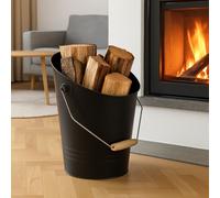 Seau à Cendres 8L Seau en Métal De Bois Cheminée Aschebehälter Seau