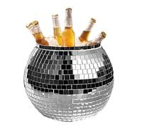 Seau à champagne - 3 l - Conteneur tendance de stockage de glace - à boisson disco - Porte-gobelet élégant - Grand refroidisseur de fête - Fût de glace décoratif - Refroidisseur de vin pour