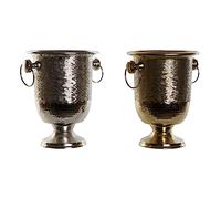 Seau à champagne DKD Home Decor Aluminium 25 x 21 x 27 cm (2 Unités)