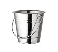 Seau à Champagne en Acier Inoxydable avec poignée Confortable - Refroidisseur à vin pour fêtes, Pique-niques et Bars en Plein air
