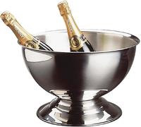 Seau à champagne en acier inoxydable poli miroir Capacité : 13,5 litres ØxH : 40,5 x 22,5 cm